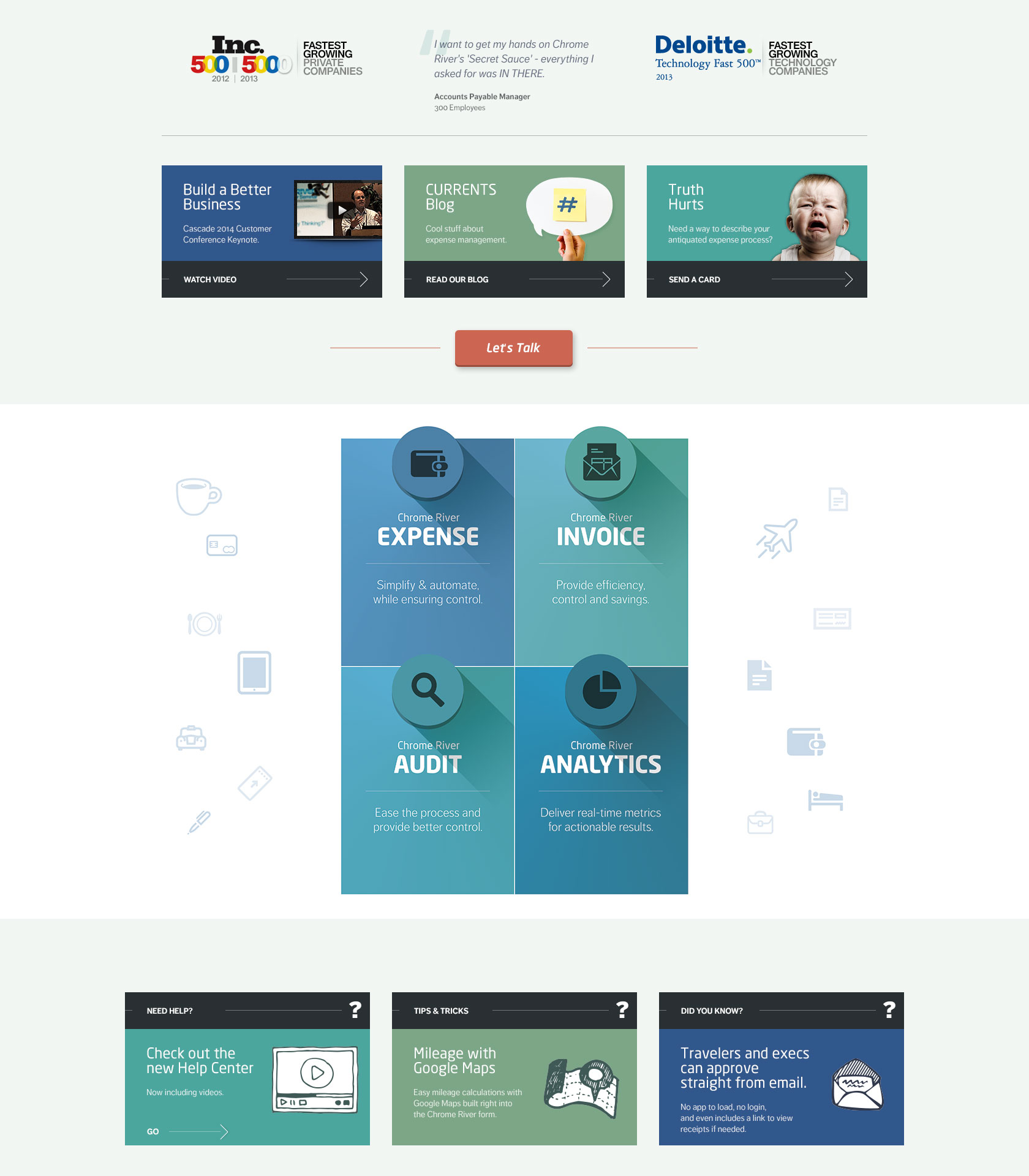 Chrome River design elements