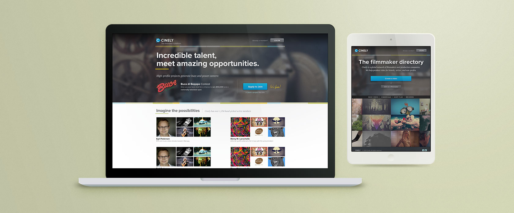 Cinely responsive website