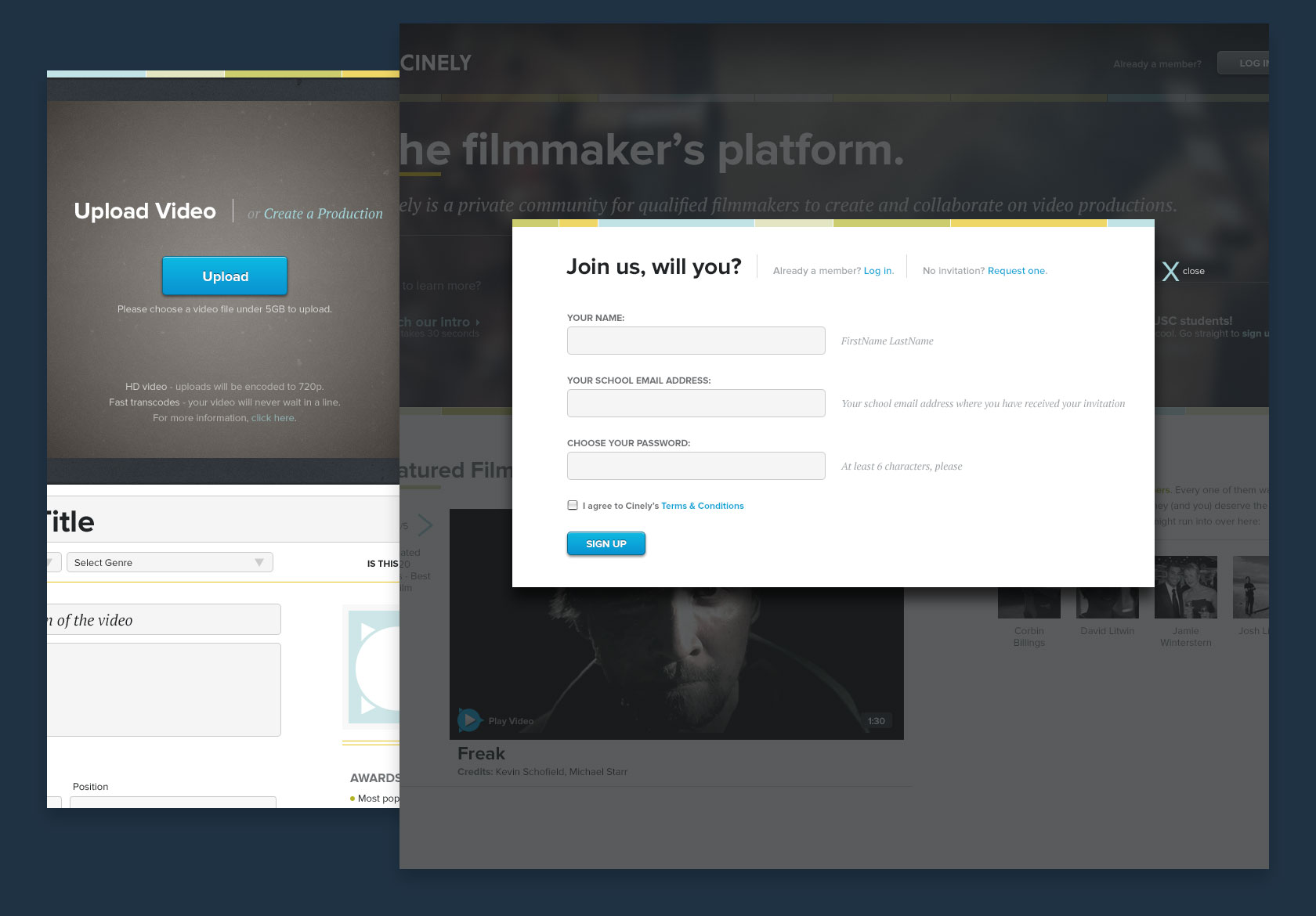 Cinely design elements